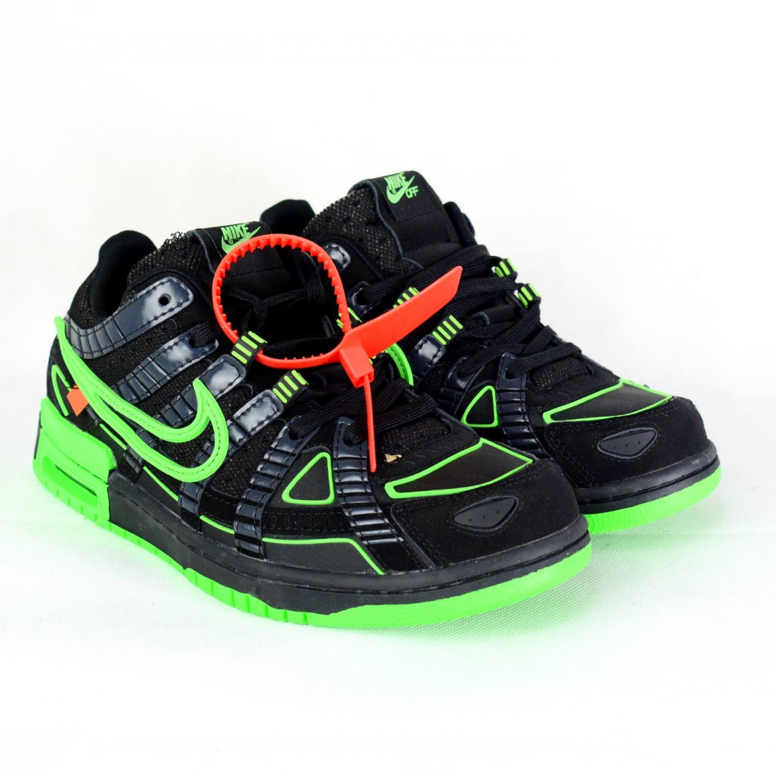 off white rubber dunk green strike raffle